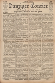 Danziger Courier : Kleine Danziger Zeitung für Stadt und Land : Organ für Jedermann aus dem Volke. Jg.14, Nr. 208 (6 September 1895) + dod.