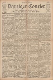 Danziger Courier : Kleine Danziger Zeitung für Stadt und Land : Organ für Jedermann aus dem Volke. Jg.14, Nr. 211 (10 September 1895)