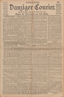 Danziger Courier : Kleine Danziger Zeitung für Stadt und Land : Organ für Jedermann aus dem Volke. Jg.14, Nr. 213 (12 September 1895)