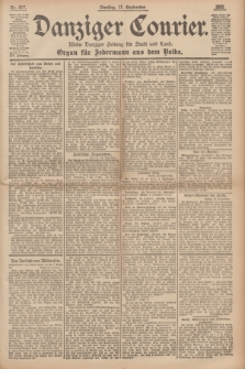 Danziger Courier : Kleine Danziger Zeitung für Stadt und Land : Organ für Jedermann aus dem Volke. Jg.14, Nr. 217 (17 September 1895)