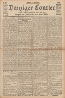 Danziger Courier : Kleine Danziger Zeitung für Stadt und Land : Organ für Jedermann aus dem Volke. Jg.14, Nr. 218 (18 September 1895)