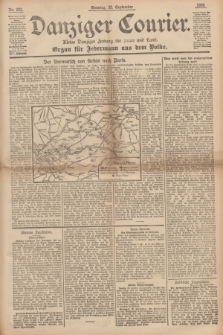 Danziger Courier : Kleine Danziger Zeitung für Stadt und Land : Organ für Jedermann aus dem Volke. Jg.14, Nr. 222 (22 September 1895) + dod.