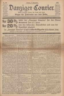 Danziger Courier : Kleine Danziger Zeitung für Stadt und Land : Organ für Jedermann aus dem Volke. Jg.14, Nr. 223 (24 September 1895)