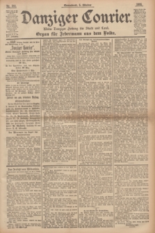 Danziger Courier : Kleine Danziger Zeitung für Stadt und Land : Organ für Jedermann aus dem Volke. Jg.14, Nr. 233 (5 Oktober 1895)