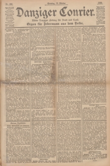 Danziger Courier : Kleine Danziger Zeitung für Stadt und Land : Organ für Jedermann aus dem Volke. Jg.14, Nr. 240 (13 Oktober 1895) + dod.