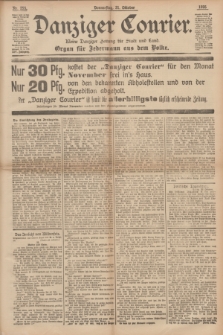 Danziger Courier : Kleine Danziger Zeitung für Stadt und Land : Organ für Jedermann aus dem Volke. Jg.14, Nr. 255 (31 Oktober 1895)