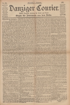 Danziger Courier : Kleine Danziger Zeitung für Stadt und Land : Organ für Jedermann aus dem Volke. Jg.14, Nr. 261 (7 November 1895)