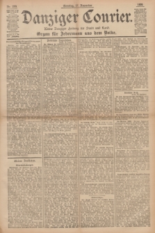 Danziger Courier : Kleine Danziger Zeitung für Stadt und Land : Organ für Jedermann aus dem Volke. Jg.14, Nr. 270 (17 November 1895) + dod.