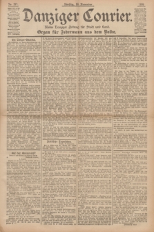 Danziger Courier : Kleine Danziger Zeitung für Stadt und Land : Organ für Jedermann aus dem Volke. Jg.14, Nr. 271 (19 November 1895)