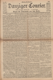 Danziger Courier : Kleine Danziger Zeitung für Stadt und Land : Organ für Jedermann aus dem Volke. Jg.14, Nr. 275 (24 November 1895) + dod.