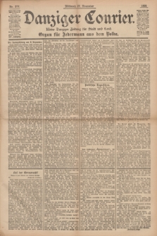 Danziger Courier : Kleine Danziger Zeitung für Stadt und Land : Organ für Jedermann aus dem Volke. Jg.14, Nr. 277 (27 November 1895)