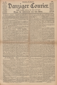 Danziger Courier : Kleine Danziger Zeitung für Stadt und Land : Organ für Jedermann aus dem Volke. Jg.14, Nr. 292 (14 Dezember 1895)