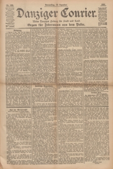 Danziger Courier : Kleine Danziger Zeitung für Stadt und Land : Organ für Jedermann aus dem Volke. Jg.14, Nr. 296 (19 Dezember 1895)