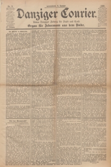 Danziger Courier : Kleine Danziger Zeitung für Stadt und Land : Organ für Jedermann aus dem Volke. Jg.15, Nr. 3 (4 Januar 1896)