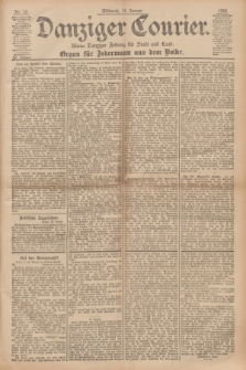 Danziger Courier : Kleine Danziger Zeitung für Stadt und Land : Organ für Jedermann aus dem Volke. Jg.15, Nr. 12 (15 Januar 1896)