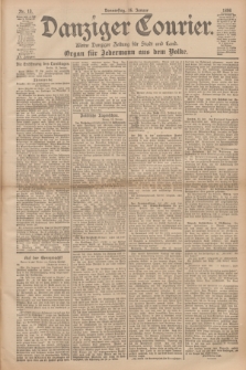 Danziger Courier : Kleine Danziger Zeitung für Stadt und Land : Organ für Jedermann aus dem Volke. Jg.15, Nr. 13 (16 Januar 1896)