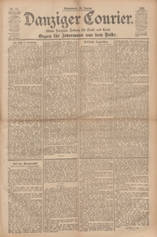 Danziger Courier : Kleine Danziger Zeitung für Stadt und Land : Organ für Jedermann aus dem Volke. Jg.15, Nr. 15 (18 Januar 1896)