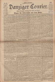 Danziger Courier : Kleine Danziger Zeitung für Stadt und Land : Organ für Jedermann aus dem Volke. Jg.15, Nr. 20 (24 Januar 1896) + dod.