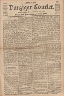 Danziger Courier : Kleine Danziger Zeitung für Stadt und Land : Organ für Jedermann aus dem Volke. Jg.15, Nr. 23 (28 Januar 1896)