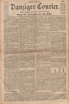 Danziger Courier : Kleine Danziger Zeitung für Stadt und Land : Organ für Jedermann aus dem Volke. Jg.15, Nr. 28 (2 Februar 1896) + dod.