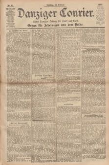 Danziger Courier : Kleine Danziger Zeitung für Stadt und Land : Organ für Jedermann aus dem Volke. Jg.15, Nr. 41 (18 Februar 1896)