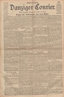 Danziger Courier : Kleine Danziger Zeitung für Stadt und Land : Organ für Jedermann aus dem Volke. Jg.15, Nr. 42 (19 Februar 1896)