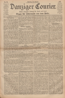 Danziger Courier : Kleine Danziger Zeitung für Stadt und Land : Organ für Jedermann aus dem Volke. Jg.15, Nr. 46 (23 Februar 1896) + dod.