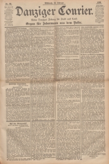 Danziger Courier : Kleine Danziger Zeitung für Stadt und Land : Organ für Jedermann aus dem Volke. Jg.15, Nr. 48 (26 Februar 1896)