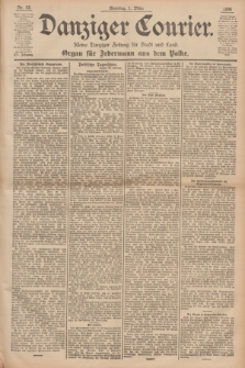 Danziger Courier : Kleine Danziger Zeitung für Stadt und Land : Organ für Jedermann aus dem Volke. Jg.15, Nr. 52 (1 März 1896) + dod.