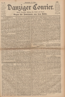 Danziger Courier : Kleine Danziger Zeitung für Stadt und Land : Organ für Jedermann aus dem Volke. Jg.15, Nr. 63 (14 März 1896)