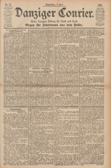 Danziger Courier : Kleine Danziger Zeitung für Stadt und Land : Organ für Jedermann aus dem Volke. Jg.15, Nr. 79 (2 April 1896)