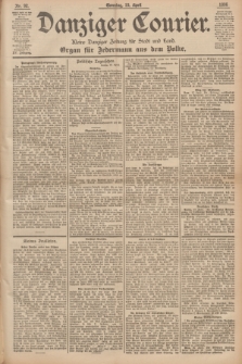 Danziger Courier : Kleine Danziger Zeitung für Stadt und Land : Organ für Jedermann aus dem Volke. Jg.15, Nr. 92 (19 April 1896) + dod.