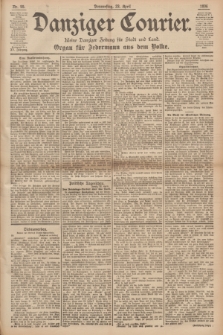 Danziger Courier : Kleine Danziger Zeitung für Stadt und Land : Organ für Jedermann aus dem Volke. Jg.15, Nr. 95 (23 April 1896)