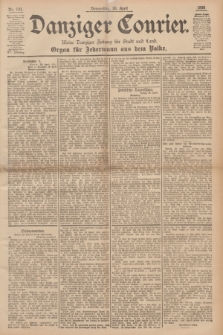 Danziger Courier : Kleine Danziger Zeitung für Stadt und Land : Organ für Jedermann aus dem Volke. Jg.15, Nr. 101 (30 April 1896)
