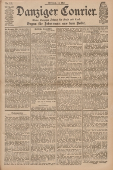 Danziger Courier : Kleine Danziger Zeitung für Stadt und Land : Organ für Jedermann aus dem Volke. Jg.15, Nr. 112 (13 Mai 1896)