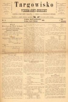 Targowisko : czasopismo dla handlu bydłem i nierogacizną = Viehmerkt-Bericht : Fachorgan für den Internationalem Viehverkehr. 1893, nr 3