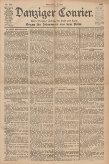 Danziger Courier : Kleine Danziger Zeitung für Stadt und Land : Organ für Jedermann aus dem Volke. Jg.15, Nr. 131 (6 Juni 1896)