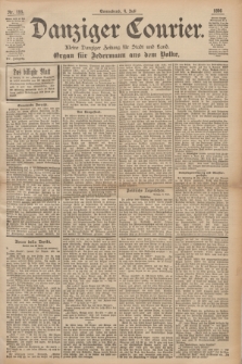 Danziger Courier : Kleine Danziger Zeitung für Stadt und Land : Organ für Jedermann aus dem Volke. Jg.15, Nr. 155 (4 Juli 1896)
