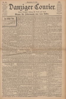 Danziger Courier : Kleine Danziger Zeitung für Stadt und Land : Organ für Jedermann aus dem Volke. Jg.15, Nr. 161 (11 Juli 1896)