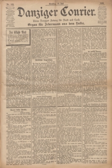 Danziger Courier : Kleine Danziger Zeitung für Stadt und Land : Organ für Jedermann aus dem Volke. Jg.15, Nr. 163 (14 Juli 1896)