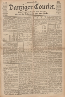 Danziger Courier : Kleine Danziger Zeitung für Stadt und Land : Organ für Jedermann aus dem Volke. Jg.15, Nr. 173 (25 Juli 1896)