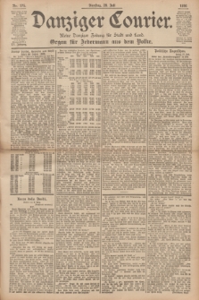 Danziger Courier : Kleine Danziger Zeitung für Stadt und Land : Organ für Jedermann aus dem Volke. Jg.15, Nr. 175 (28 Juli 1896)