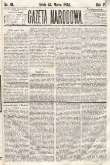 Gazeta Narodowa. 1865, nr 61