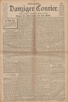 Danziger Courier : Kleine Danziger Zeitung für Stadt und Land : Organ für Jedermann aus dem Volke. Jg.15, Nr. 194 (19 August 1896)