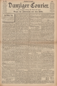Danziger Courier : Kleine Danziger Zeitung für Stadt und Land : Organ für Jedermann aus dem Volke. Jg.15, Nr. 204 (30 August 1896) + dod.