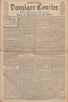 Danziger Courier : Kleine Danziger Zeitung für Stadt und Land : Organ für Jedermann aus dem Volke. Jg.15, Nr. 207 (3 September 1896)
