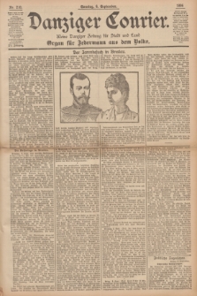 Danziger Courier : Kleine Danziger Zeitung für Stadt und Land : Organ für Jedermann aus dem Volke. Jg.15, Nr. 210 (6 September 1896) + dod.