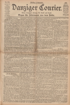 Danziger Courier : Kleine Danziger Zeitung für Stadt und Land : Organ für Jedermann aus dem Volke. Jg.15, Nr. 211 (8 September 1896)