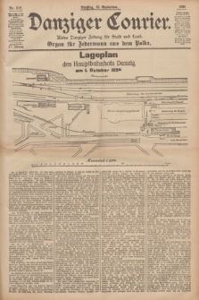 Danziger Courier : Kleine Danziger Zeitung für Stadt und Land : Organ für Jedermann aus dem Volke. Jg.15, Nr. 217 (15 September 1896)