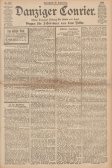 Danziger Courier : Kleine Danziger Zeitung für Stadt und Land : Organ für Jedermann aus dem Volke. Jg.15, Nr. 227 (26 September 1896)